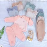 Bộ dài tay Hrnee cài vai trần bông Bamboo