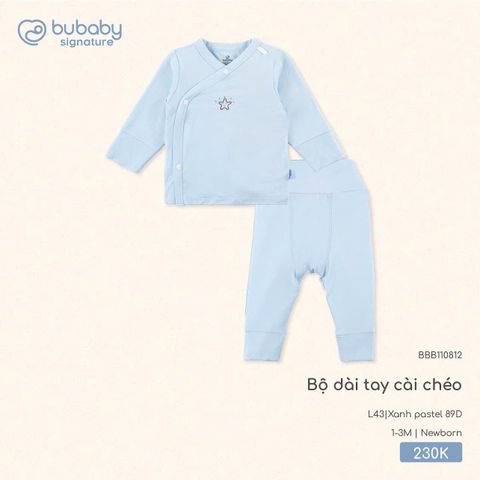 Bộ dài tay cài chéo Bubaby