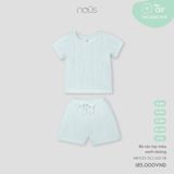 Bộ cộc tay màu xanh dương Nous NB3S25-SC2-U01-SB-6M