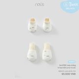 Set BTBC màu trắng in họa tiết sư tử và sóc Nous