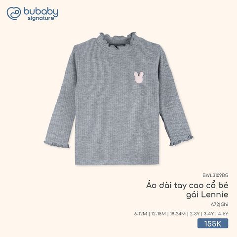 Áo dài tay cao cổ bé gái Lennie Bubaby