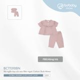 Bộ ngắn tay cài sau Bèo ngực Cotton Slub Mimo Bubaby BCT1310BN.04YF80
