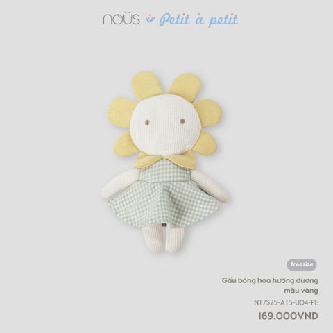 Gấu bông hoa hướng dương màu vàng Nous NT7S25-AT5-U04-PE-FS