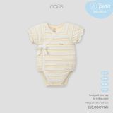 Bodysuit cộc tay kẻ trắng cam Nous NB2S25-TB2-F05-CO-0M