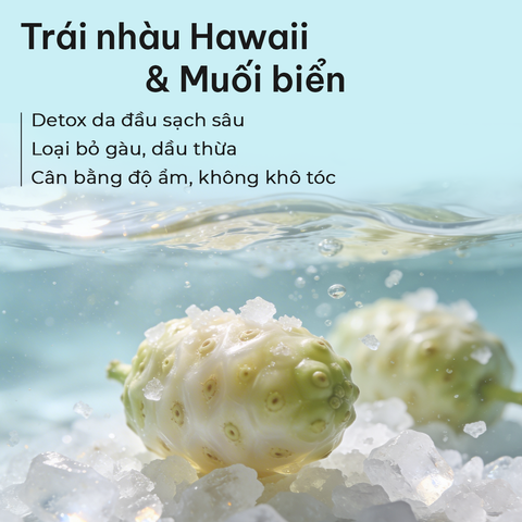  Dầu Xả Sạch Gàu Muối Biển & Trái Nhàu Hawaii NATUFRES Hawaiian Breeze 