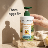  Sữa Tắm Thơm Ngọt Ấm Tinh Dầu Argan Morocco NATUFRES Moroccan Secret 