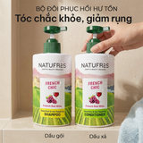  Dầu Xả Phục Hồi Hư Tổn Vang Đỏ Pháp NATUFRES French Chic 