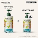  Sữa Tắm Thơm Tươi Mát Chiết Xuất Bia Bỉ NATUFRES Belgian Favorite 