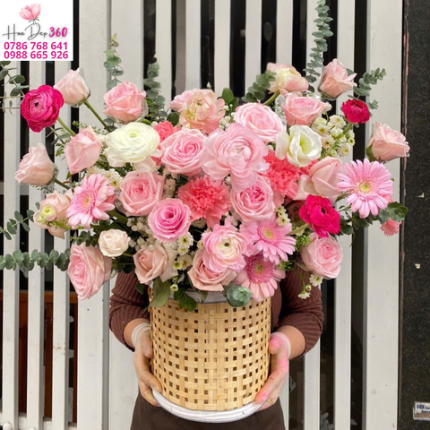 Giỏ hoa chúc mừng G109