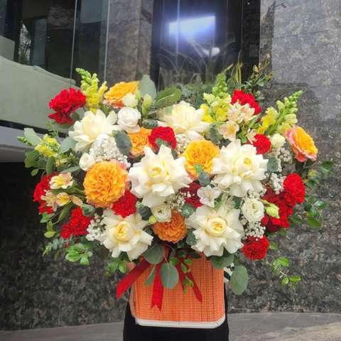 Giỏ hoa chúc mừng G110