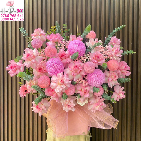 Giỏ hoa chúc mừng G014