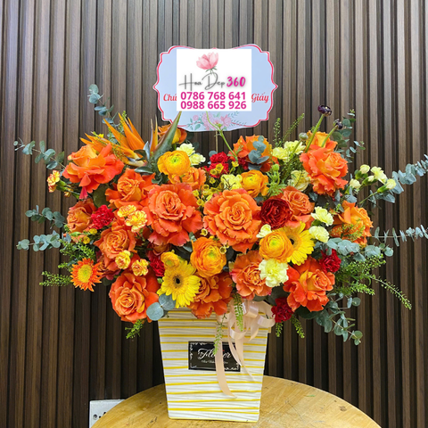Giỏ hoa chúc mừng G004