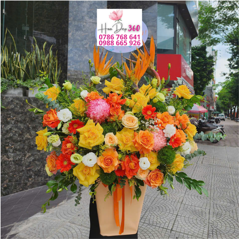 Giỏ hoa chúc mừng G044