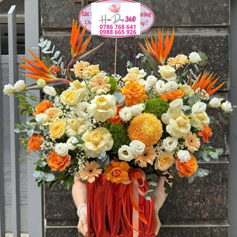 Giỏ hoa chúc mừng G045