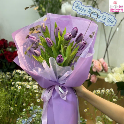 Tulip Tím Mộng Mơ – Quà Sinh Nhật Dịu Dàng
