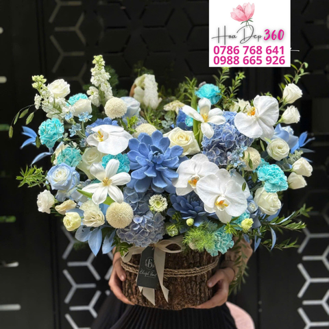 Giỏ hoa chúc mừng G114