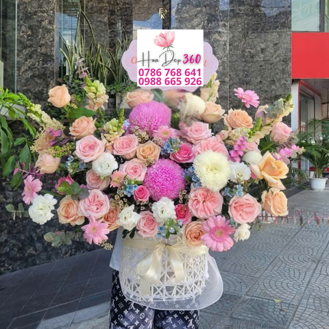 Giỏ hoa chúc mừng G015