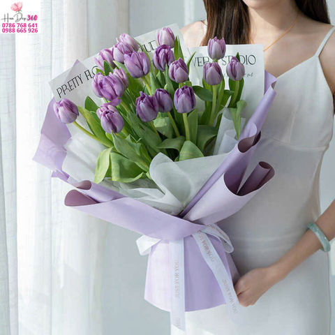 Tulip Tím Lavender Tinh Tế