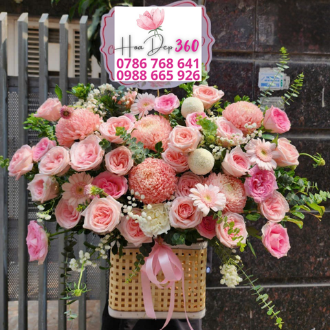 Giỏ hoa chúc mừng G030