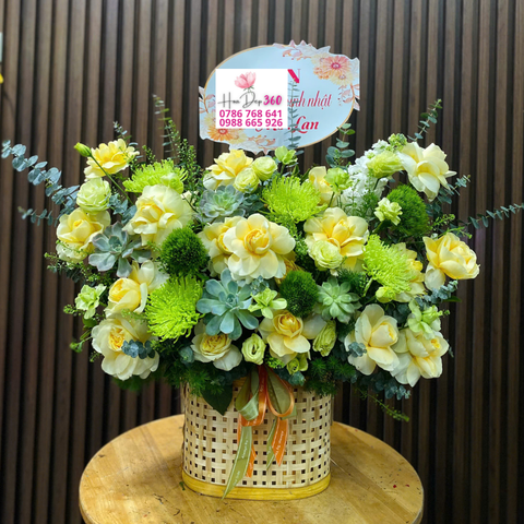 Giỏ hoa chúc mừng G136