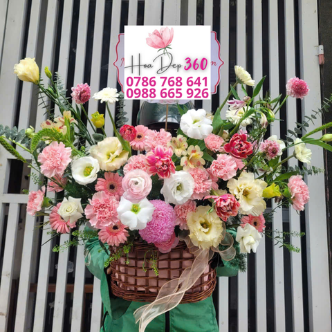 Giỏ hoa chúc mừng G036