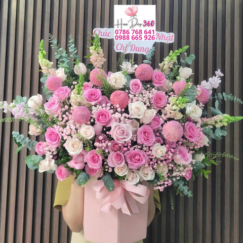 Giỏ hoa chúc mừng G057