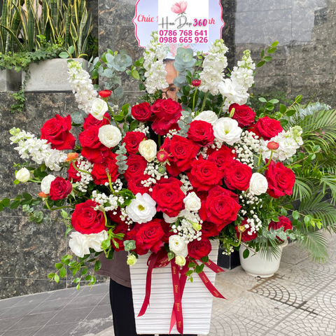 Giỏ hoa chúc mừng G162