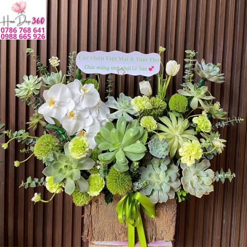 Giỏ hoa chúc mừng G059
