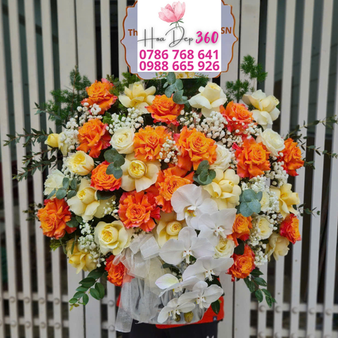 Giỏ hoa chúc mừng G043