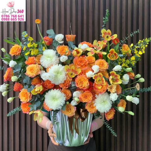 Giỏ hoa chúc mừng G118