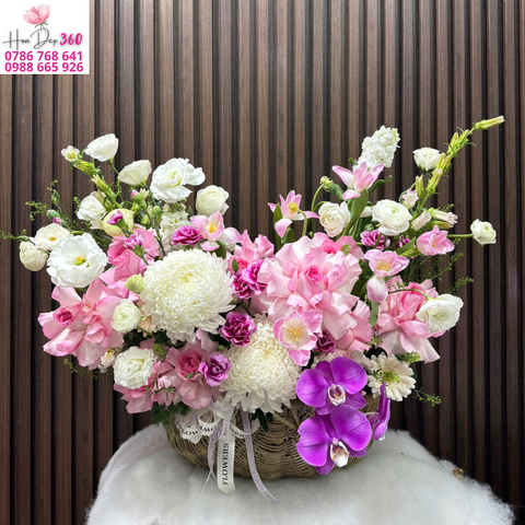 Giỏ hoa chúc mừng G119