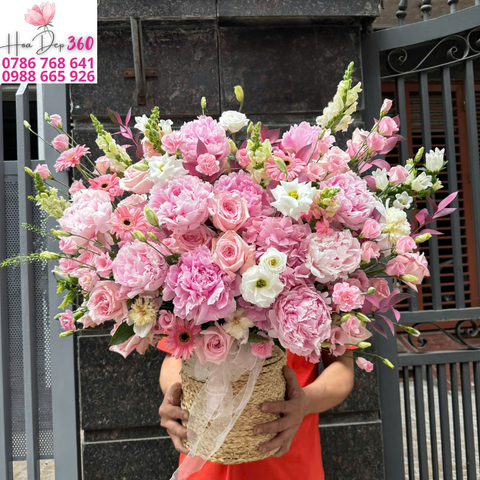 Giỏ hoa chúc mừng G078