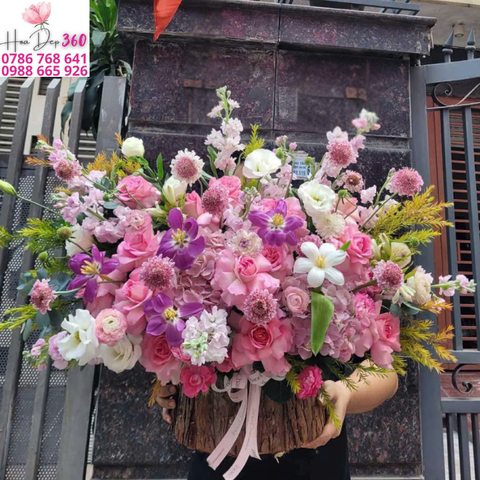 Giỏ hoa chúc mừng G064