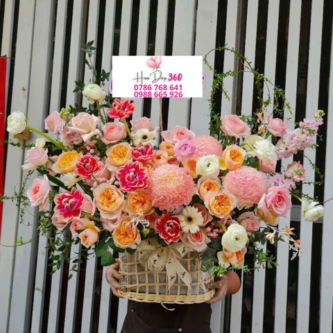 Giỏ hoa chúc mừng G039