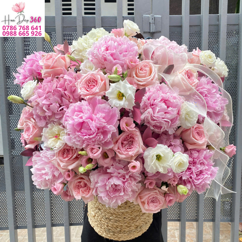 Giỏ hoa chúc mừng G097