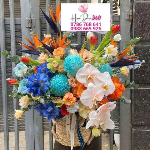 Giỏ hoa chúc mừng G065