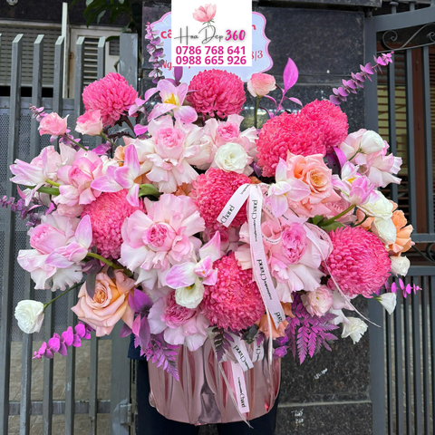 Giỏ hoa chúc mừng G139