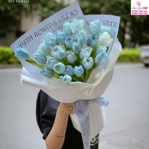 Tulip Xanh Pastel Thanh Khiết