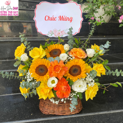Giỏ hoa chúc mừng G152