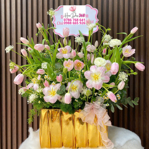 Giỏ hoa chúc mừng G068