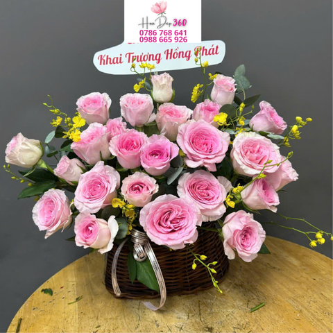 Giỏ hoa chúc mừng G166