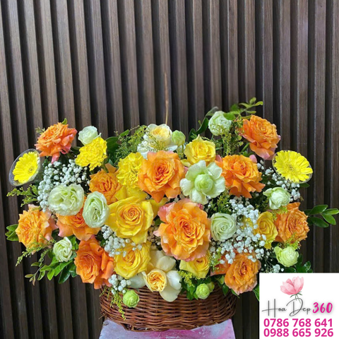 Giỏ hoa chúc mừng G169