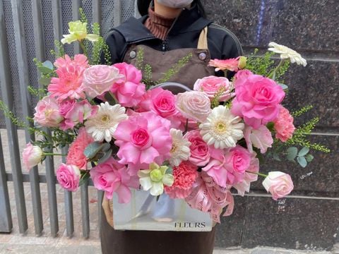 Hoa chúc mừng G012 Giỏ