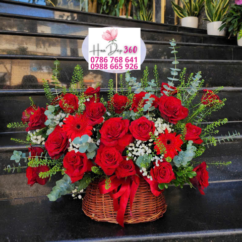 Giỏ hoa chúc mừng G051