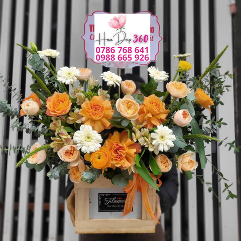 Giỏ hoa chúc mừng G017