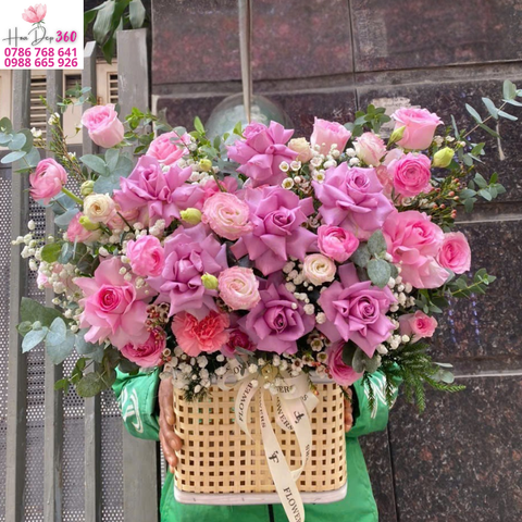 Giỏ hoa chúc mừng G125