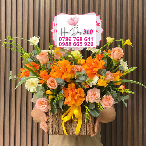 Giỏ hoa chúc mừng G099