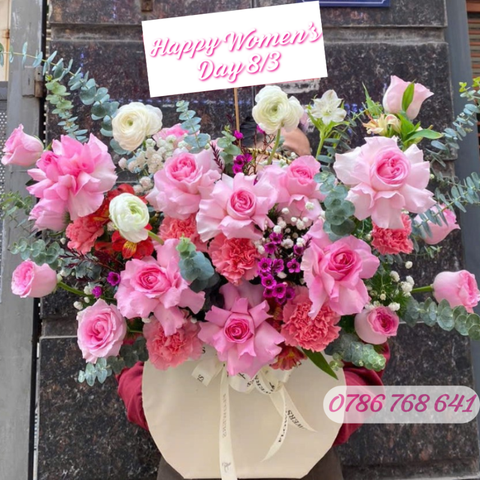 Giỏ hoa chúc mừng G083