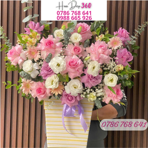 Giỏ hoa chúc mừng G095