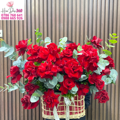 Giỏ hoa chúc mừng G006